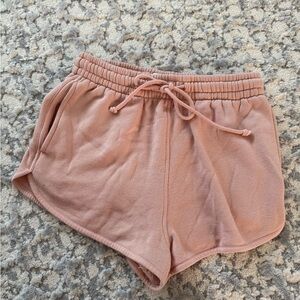Topshop Blush Athletic Shorts